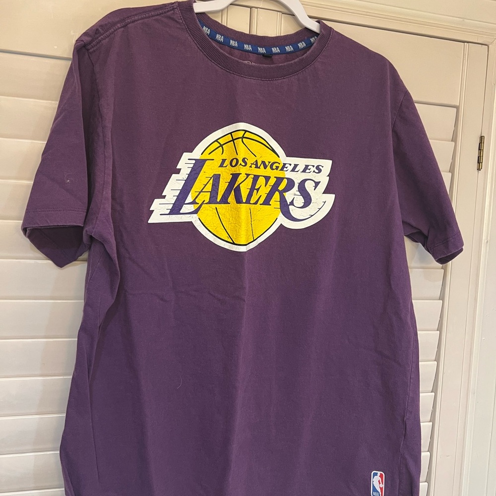 NBA Exclusive Purple T-Shirt with Blue Trim